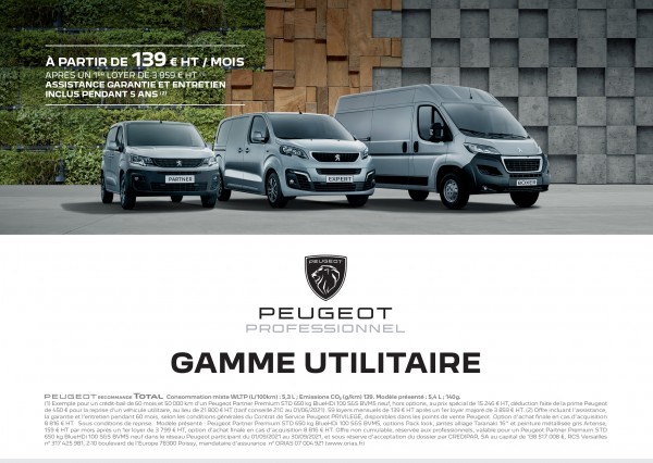 La gamme VU vous attend dès maintenant chez Peugeot.